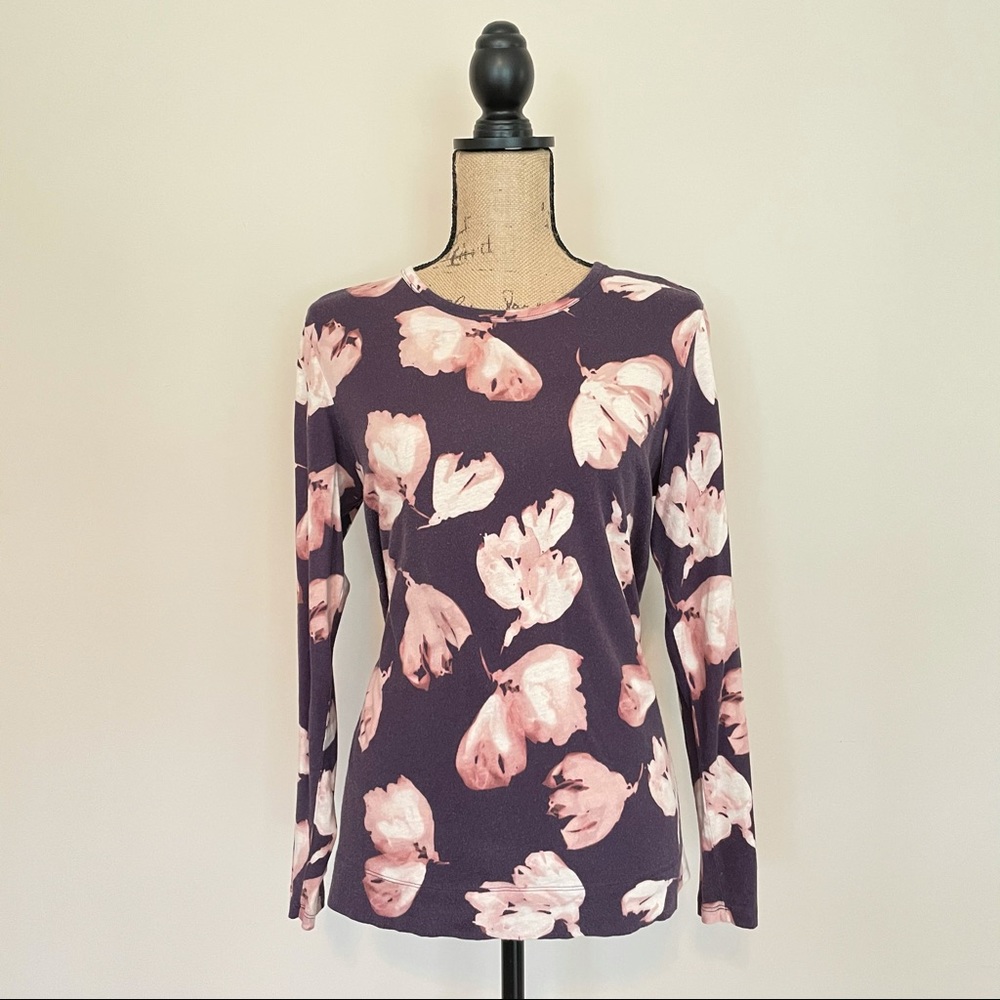 Simply Vera (Vera Wang) Printed Long Sleeve Tee